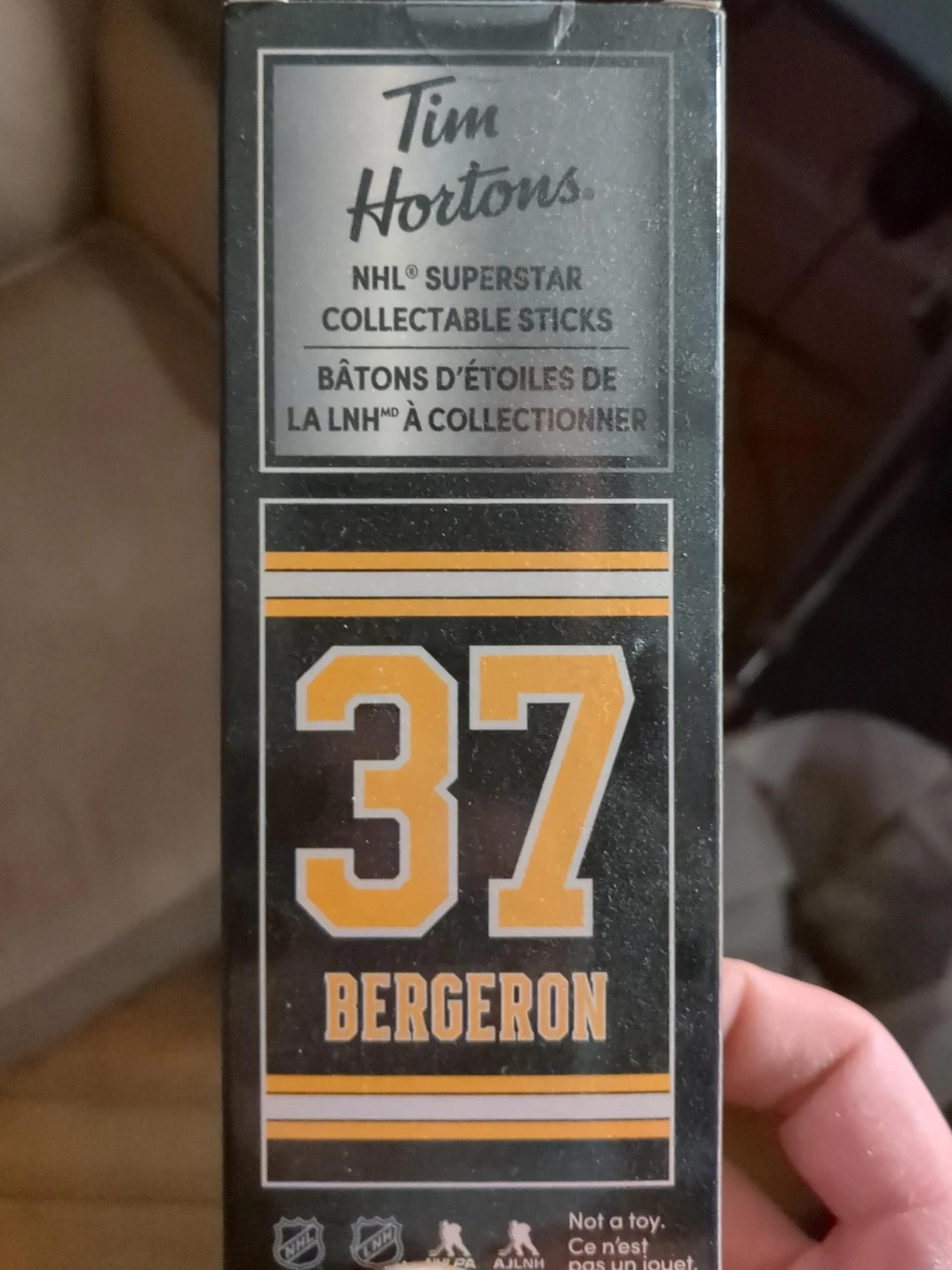 Tim Hortons NHL Superstar Collectable Sticks Bergeron #37