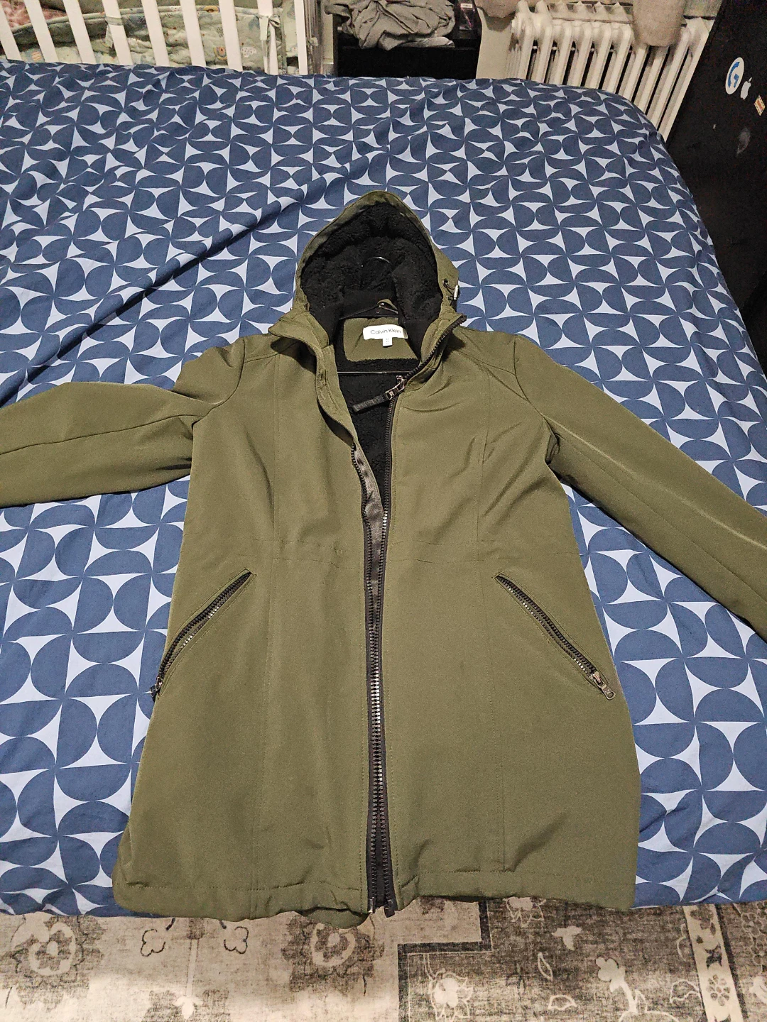 Calvin Klein Hooded Jacket - Olive Green