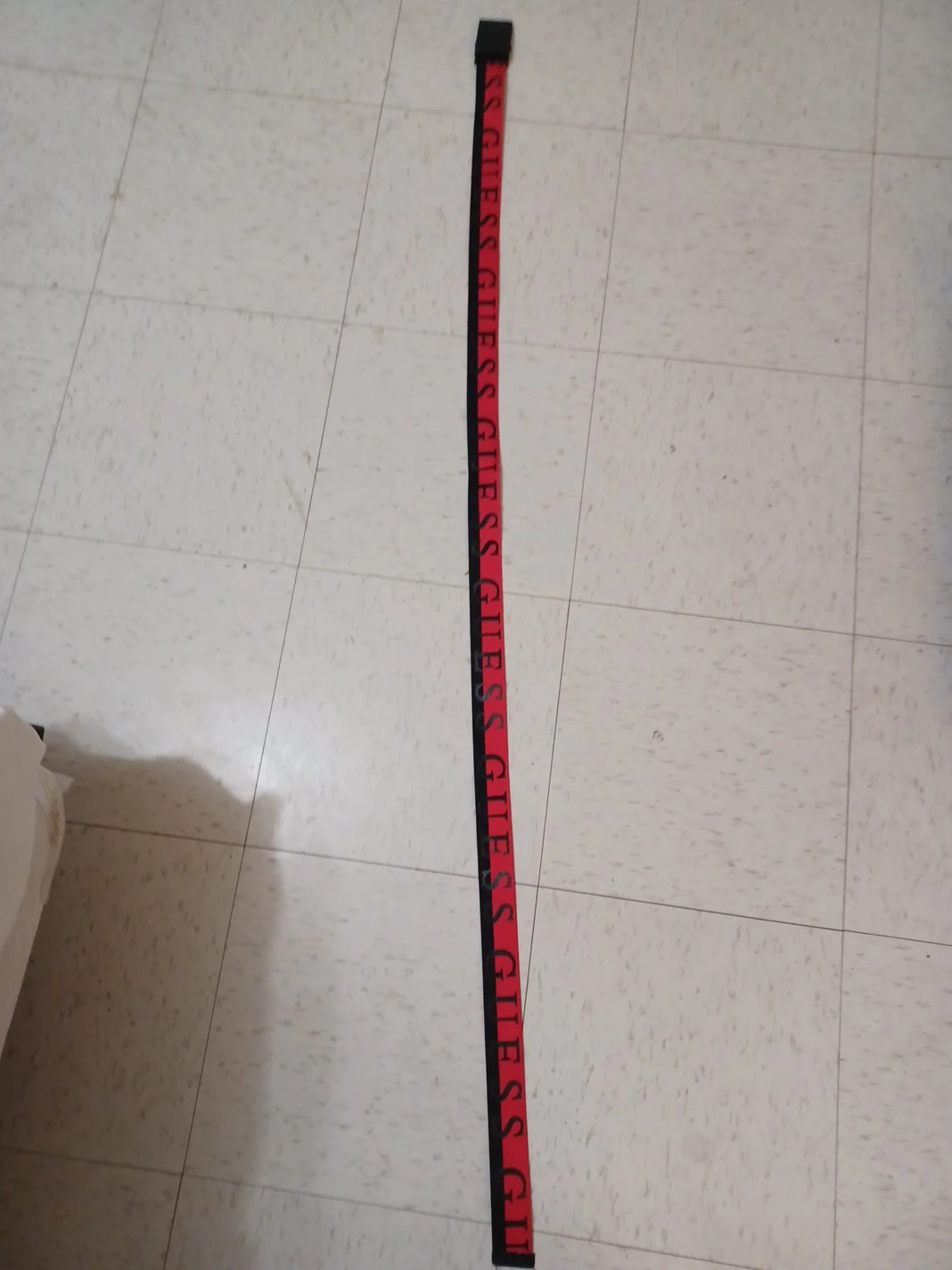Guess Belt Red Black Logo - photo 2