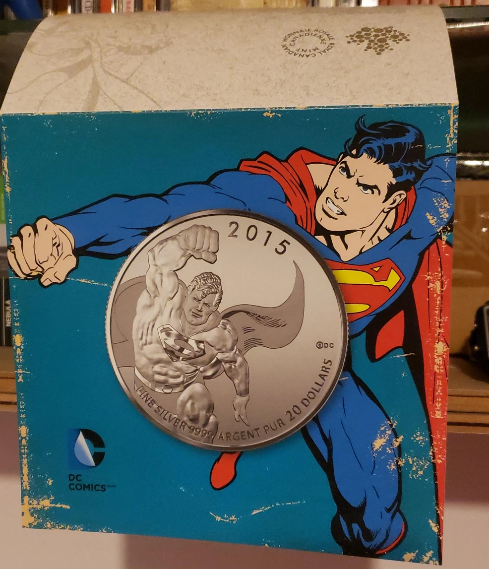 2015 Canadian Silver Superman Coin 20 Dollars 🏆 - photo 2