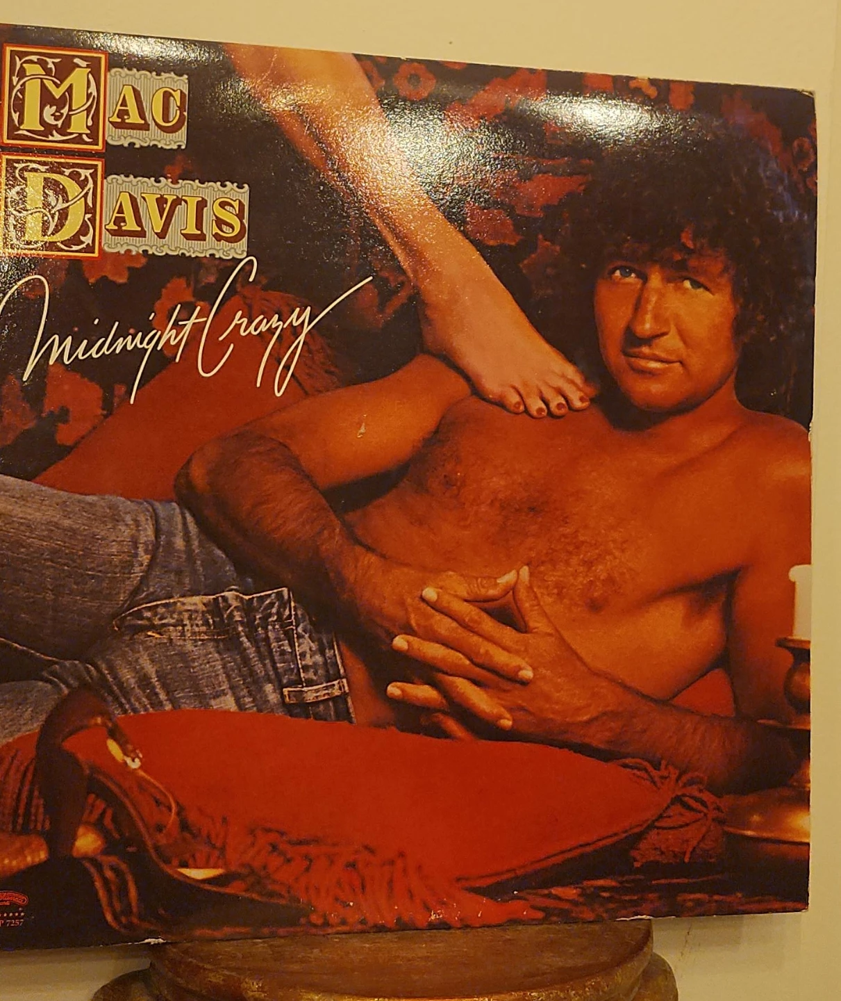 Mac Davis Midnight Crazy Vinyl Record