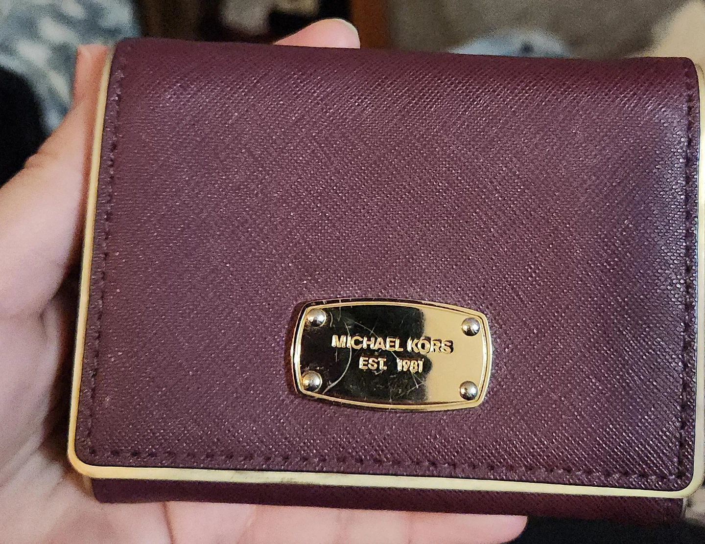 Michael Kors Burgundy Leather Wallet