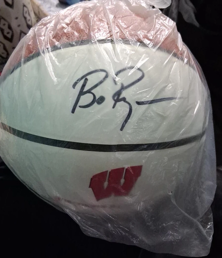 Wisconsin Basketball Signed Ball