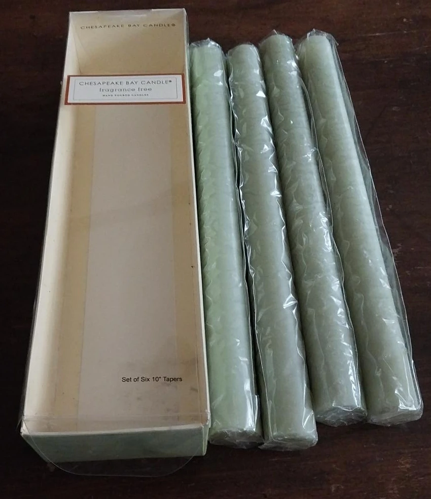 🥕Chesapeake Bay Candles 4 Taper Candles - Sage Green🥕