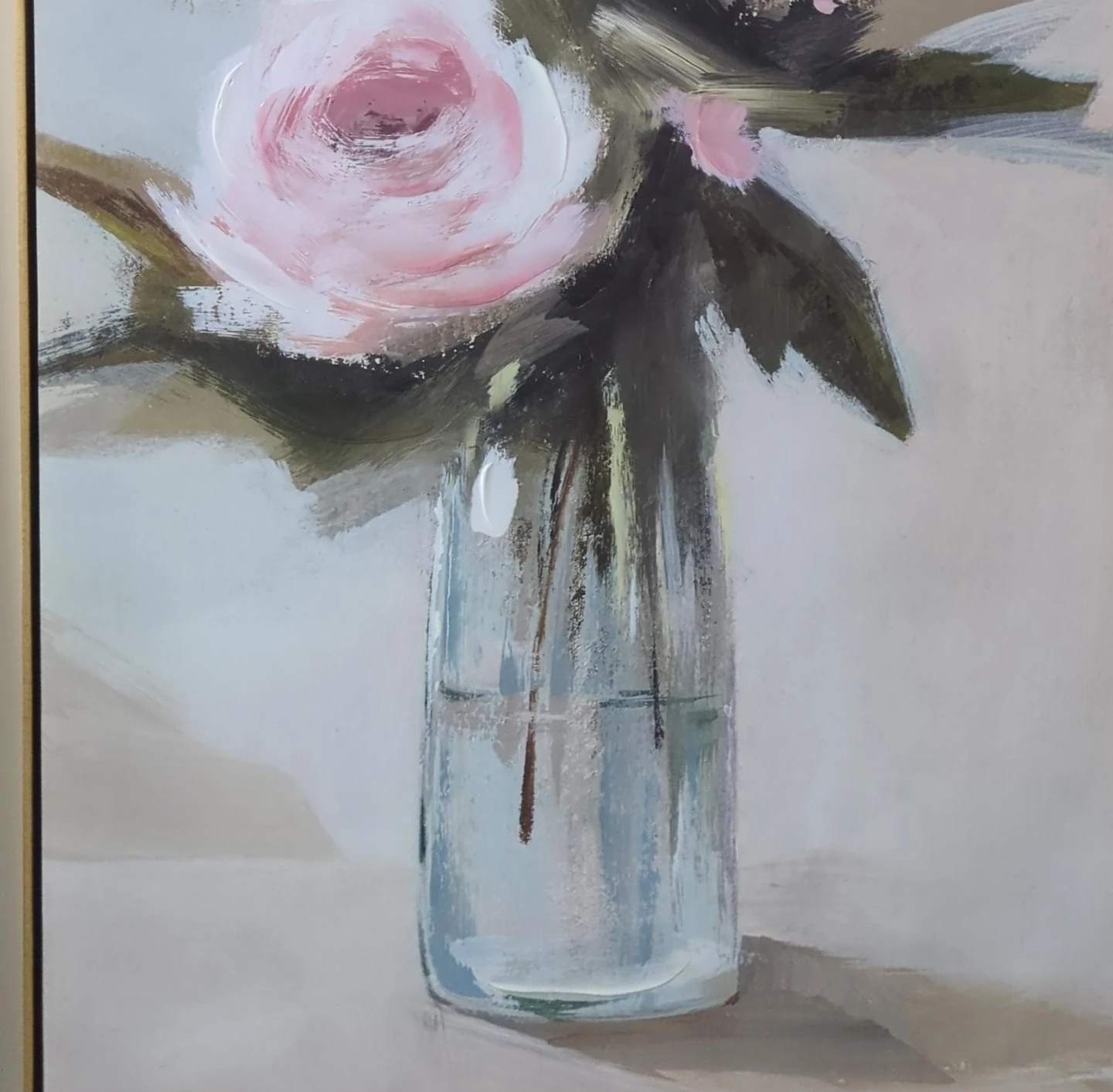 Framed Floral Canvas Art