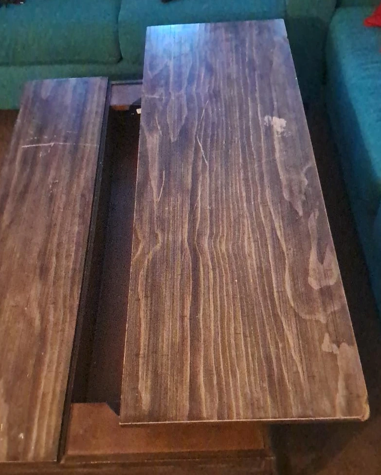 Wooden coffee table