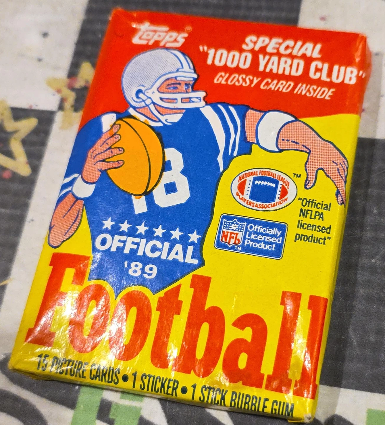 Topps 1989 "1000 Yard Club" Football Card Pack