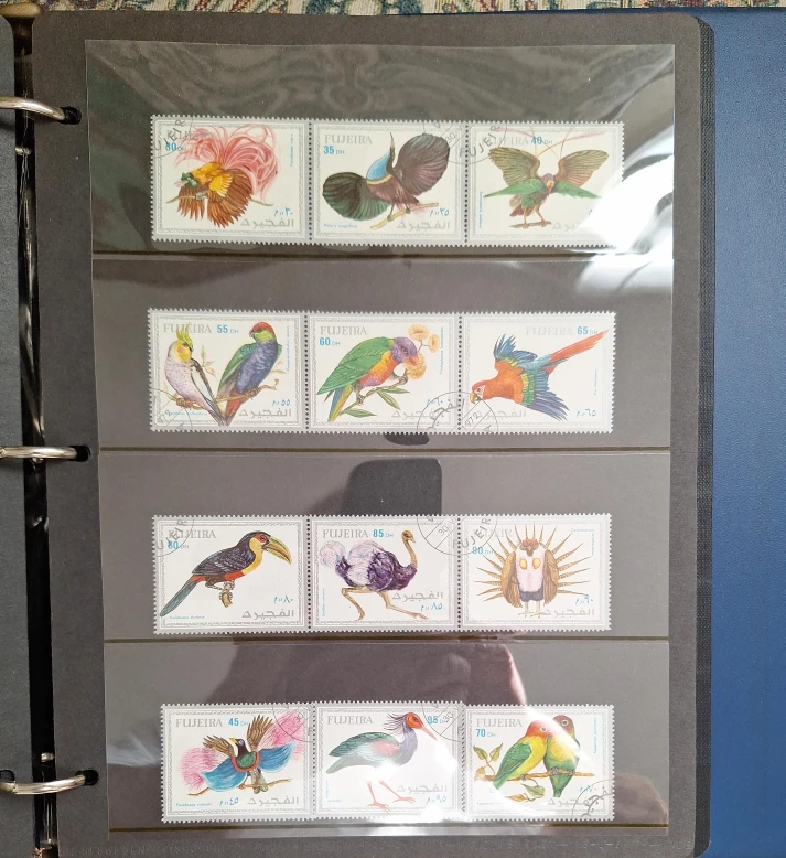 Fujairah Bird Stamps Collection