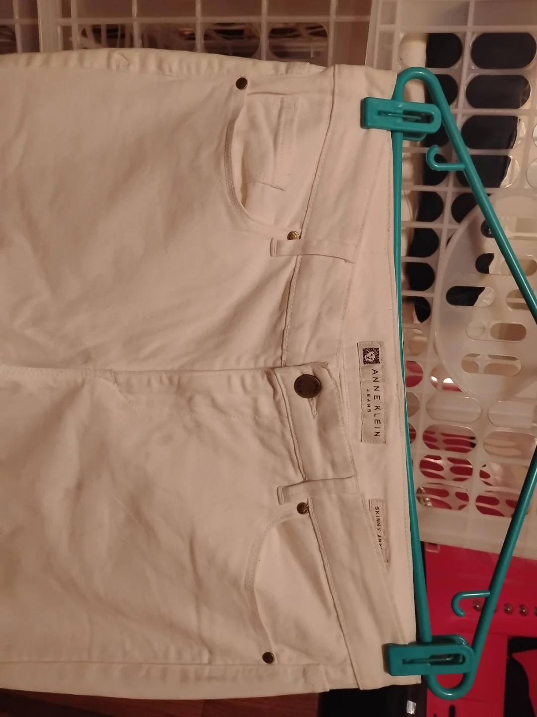 Anne Klein Skinny Pants - White