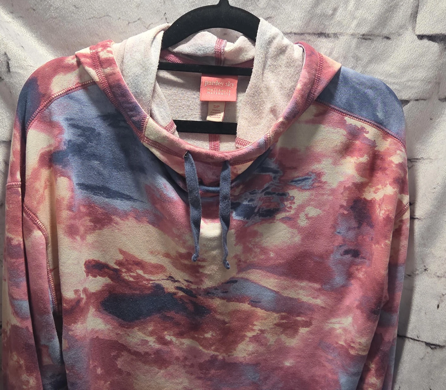 Paisley Sky Maternity Tie Dye Hoodie