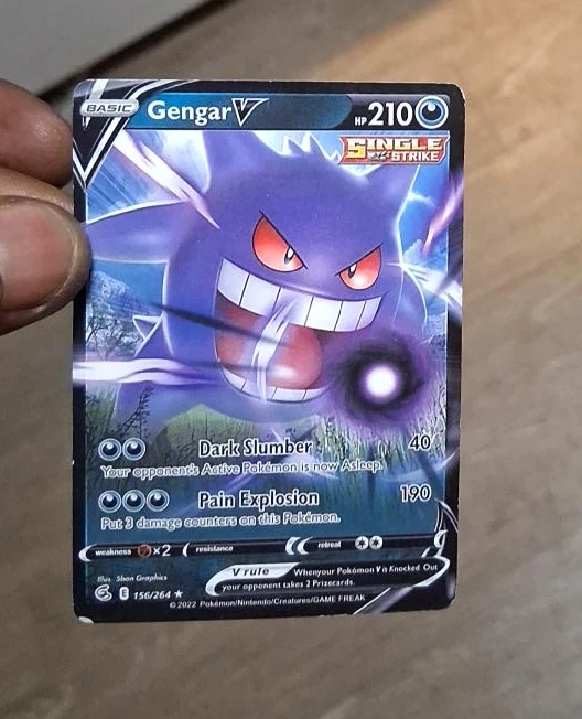 Pokemon Gengar V Trading Card