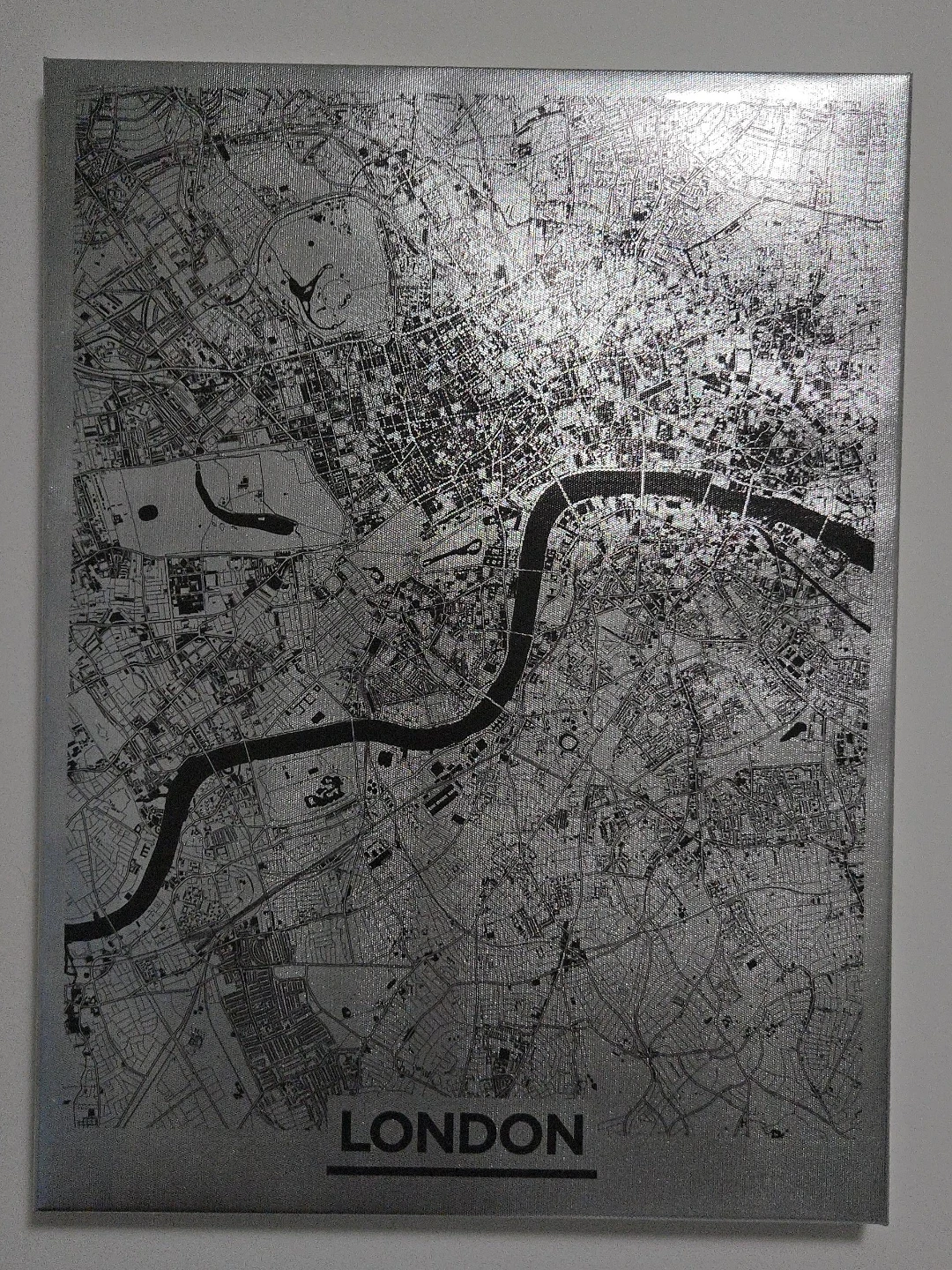 London Map Wall Canvas Art