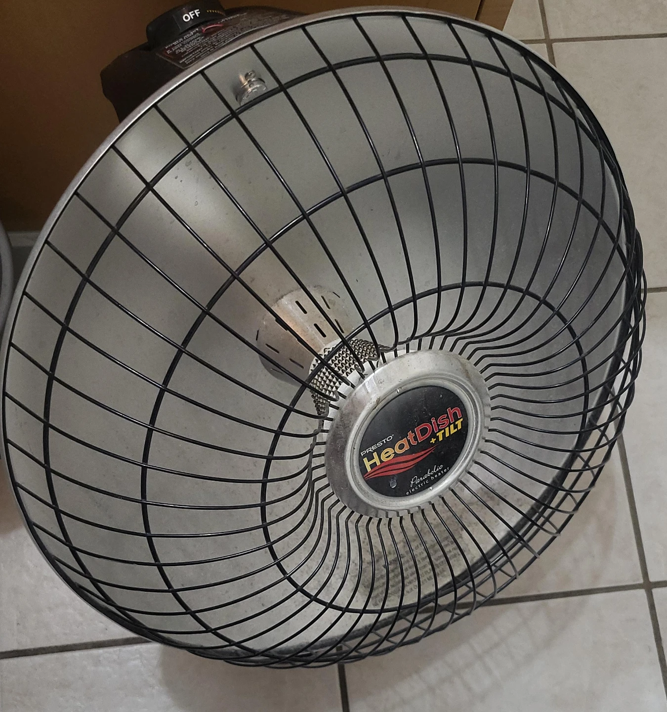Presto HeatDish +TILT Parabolic Electric Heater