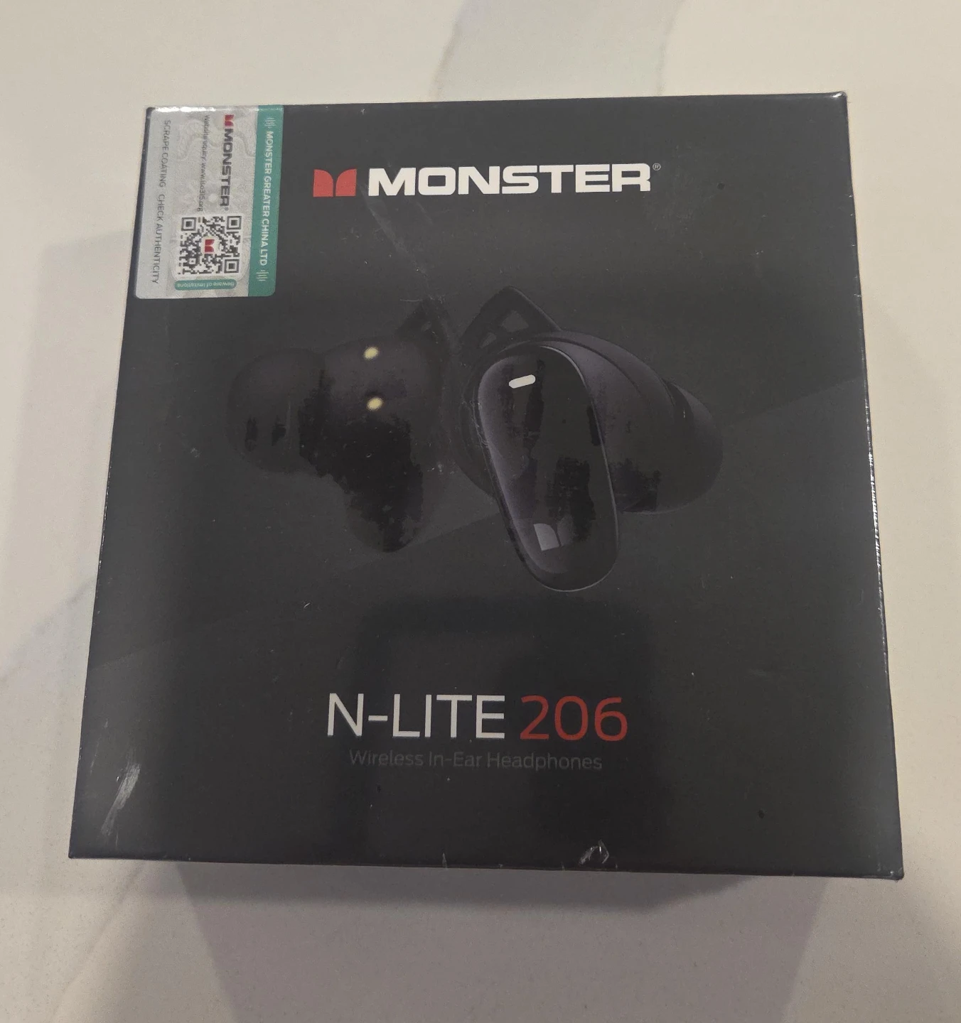 Monster N-Lite 206 Wireless In-Ear Headphones - Black