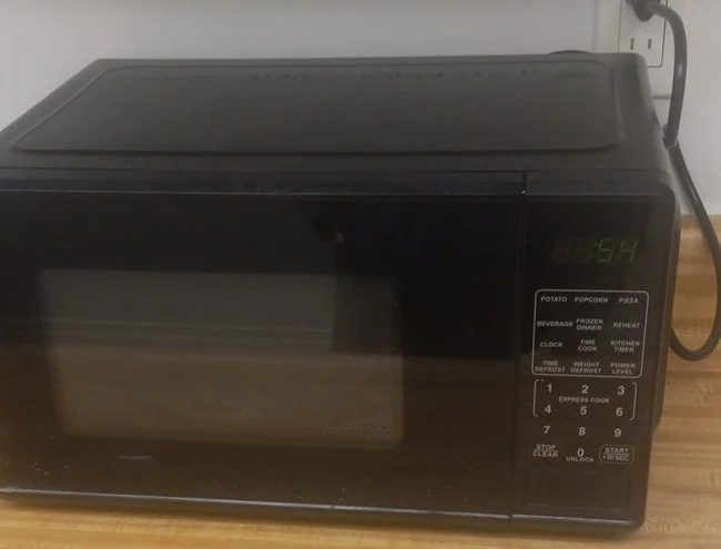 Black Countertop Microwave
