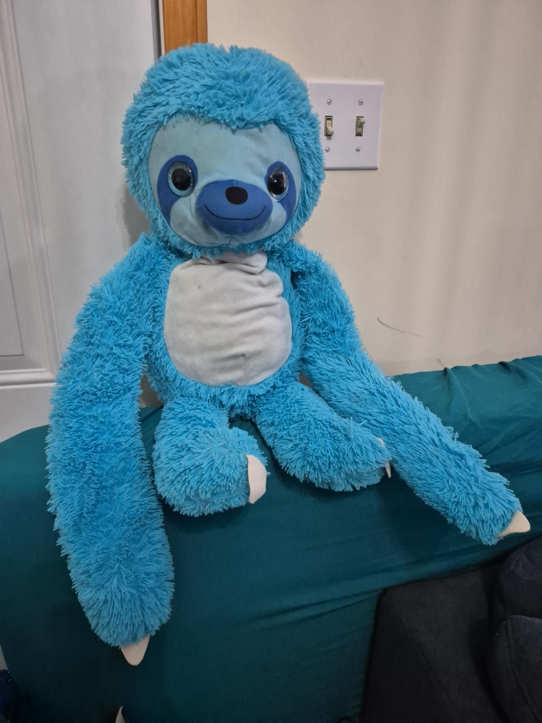 Blue Sloth Plush Toy