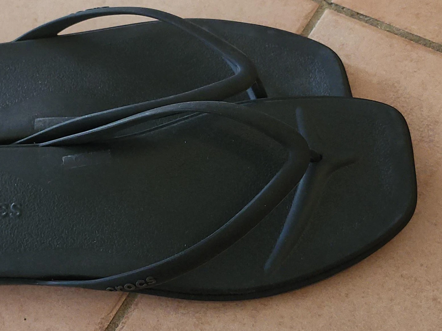 Crocs Black Flip Flops