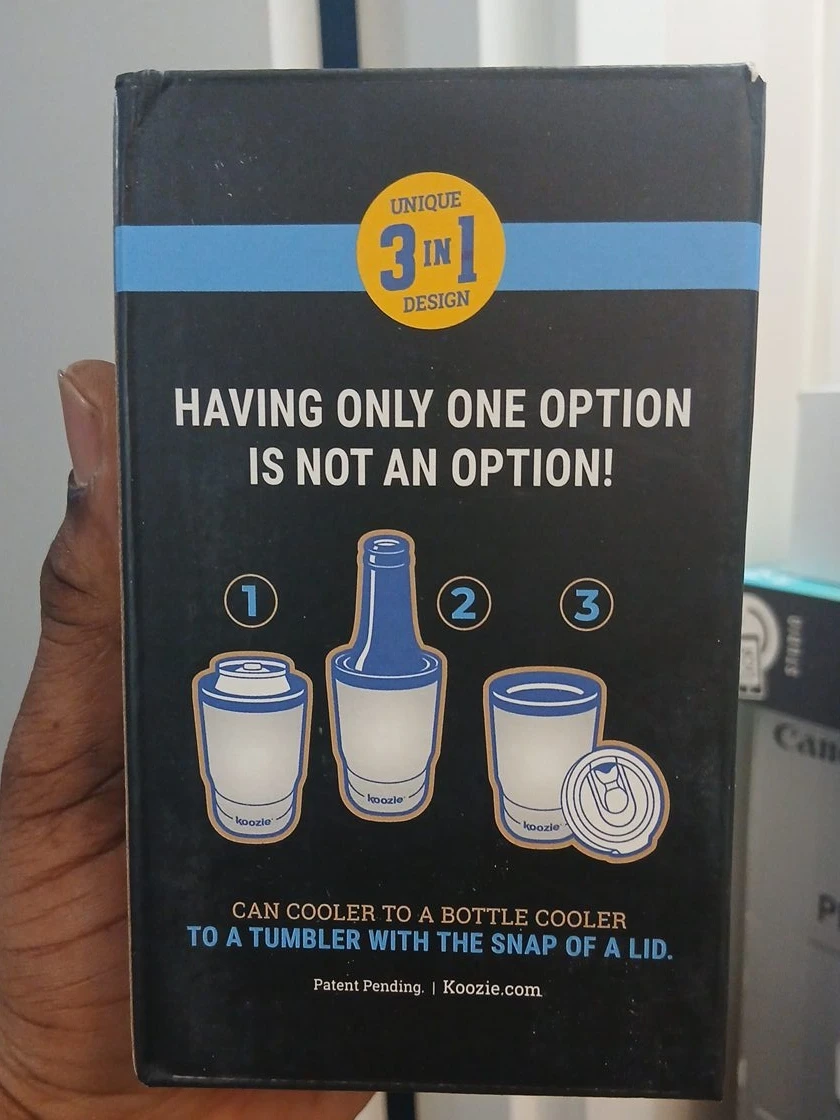Koozie 3-in-1 Can, Bottle, and Tumbler Cooler