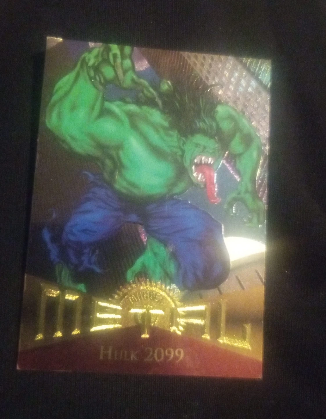 Marvel Metal Hulk 2099 Trading Card