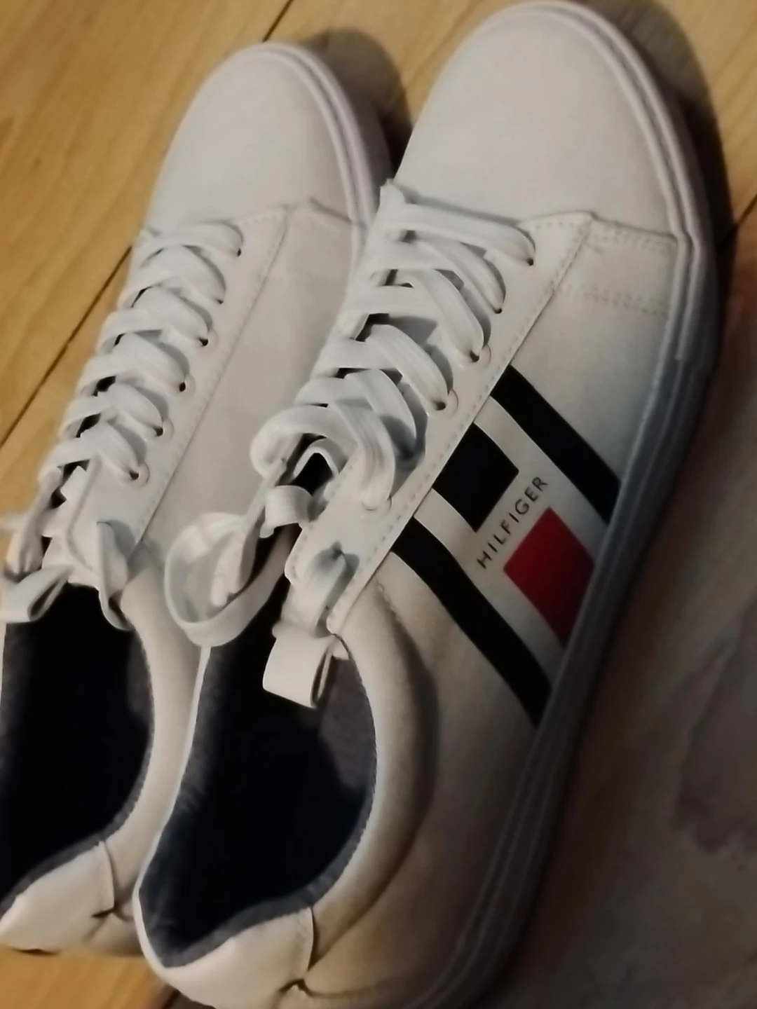 Tommy Hilfiger White Sneakers - Size 10