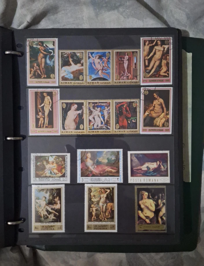 Collection of Vintage Art Stamps