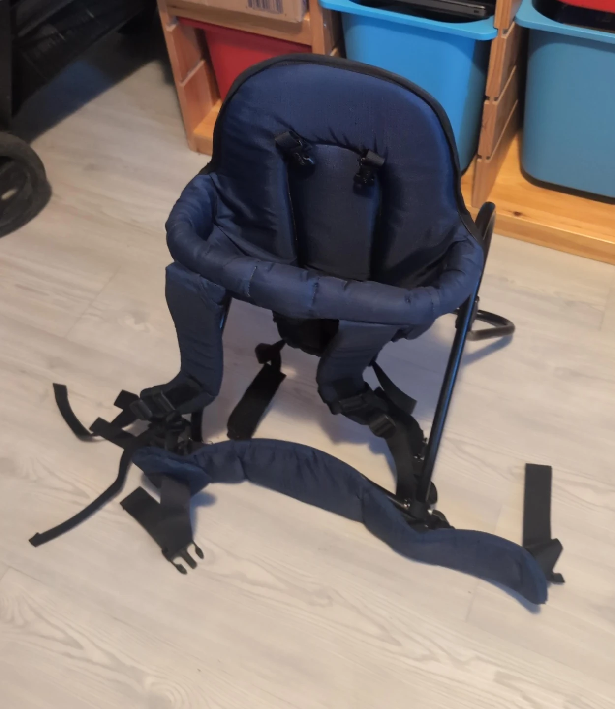 Dark Blue Baby/Toddler Booster Seat with Harness