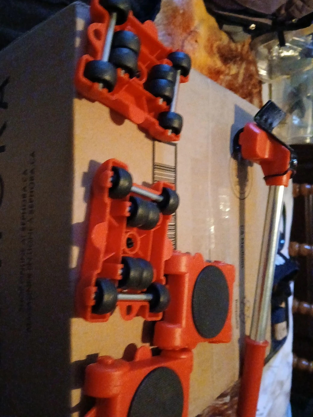 Furniture Dolly with Lifter Tool - Set of 4