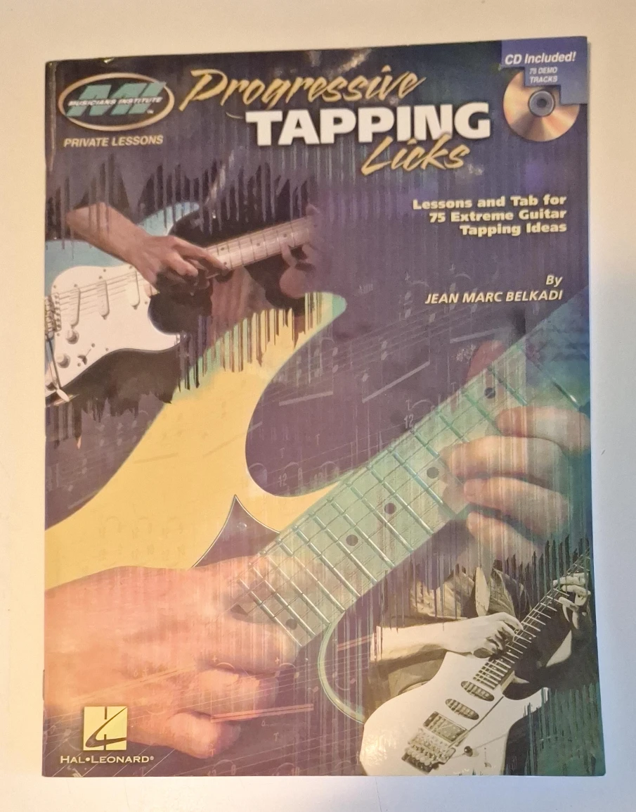 Hal Leonard Progressive Tapping Licks Guitar Book w/ CD