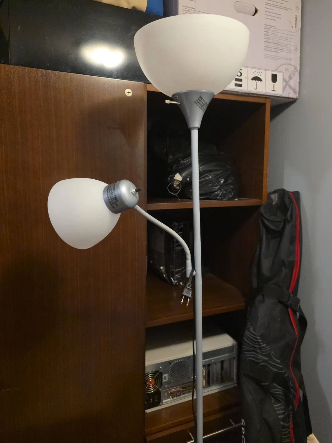 Adjustable Floor Lamp with Reading Light