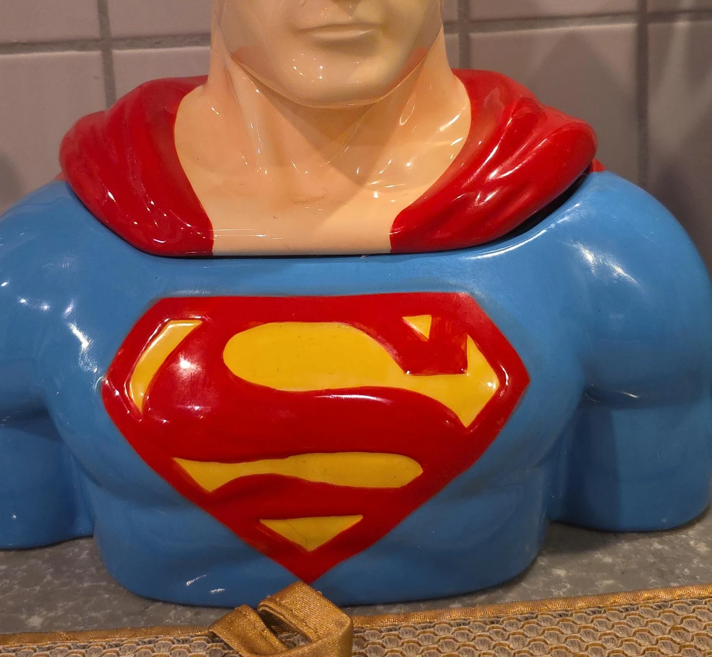 Superman Ceramic Cookie Jar