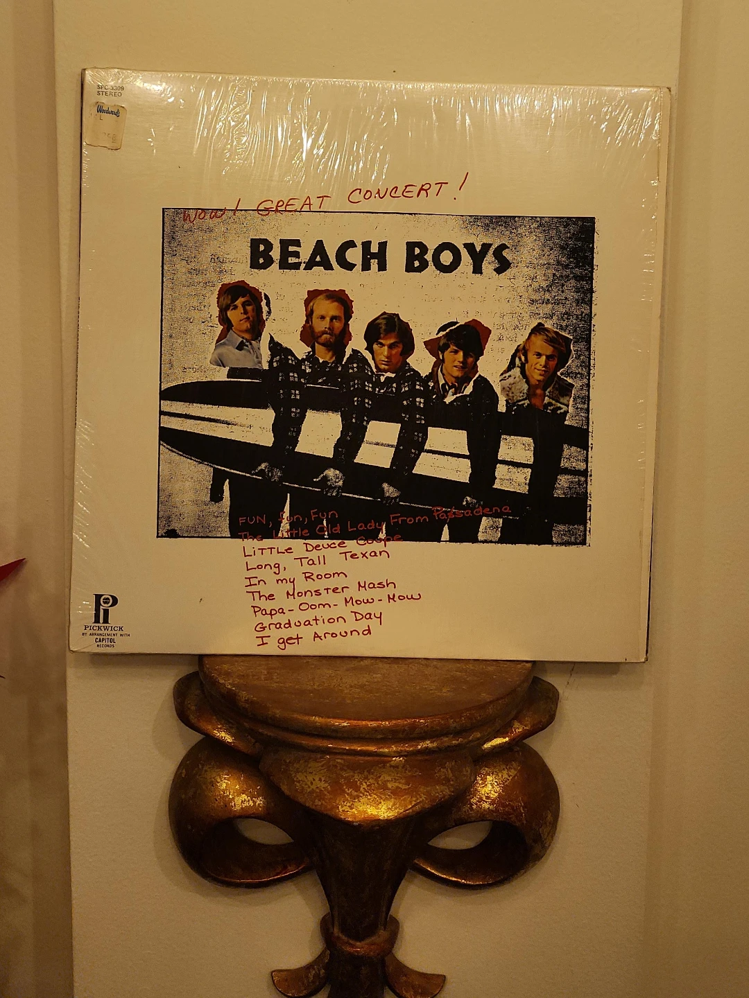 Beach Boys SPC-3309 "Great Concert!" Vinyl Record