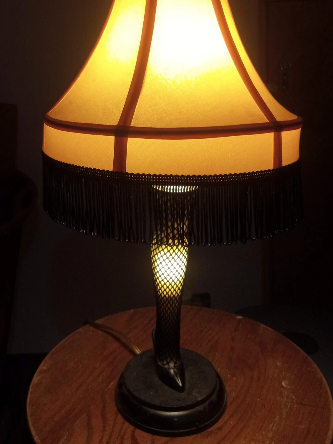 the iconic "A Christmas Story" leg lamp