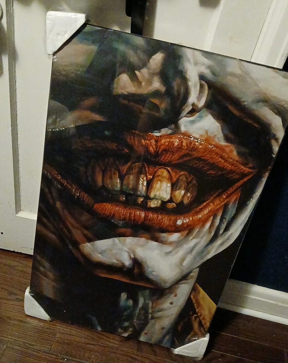 Joker Smile Thick Plaque Print
