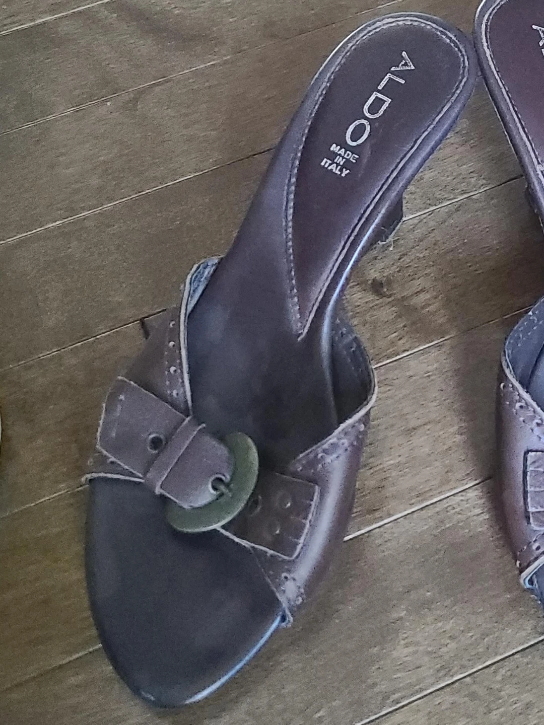 ALDO Women's Brown Heeled Mules