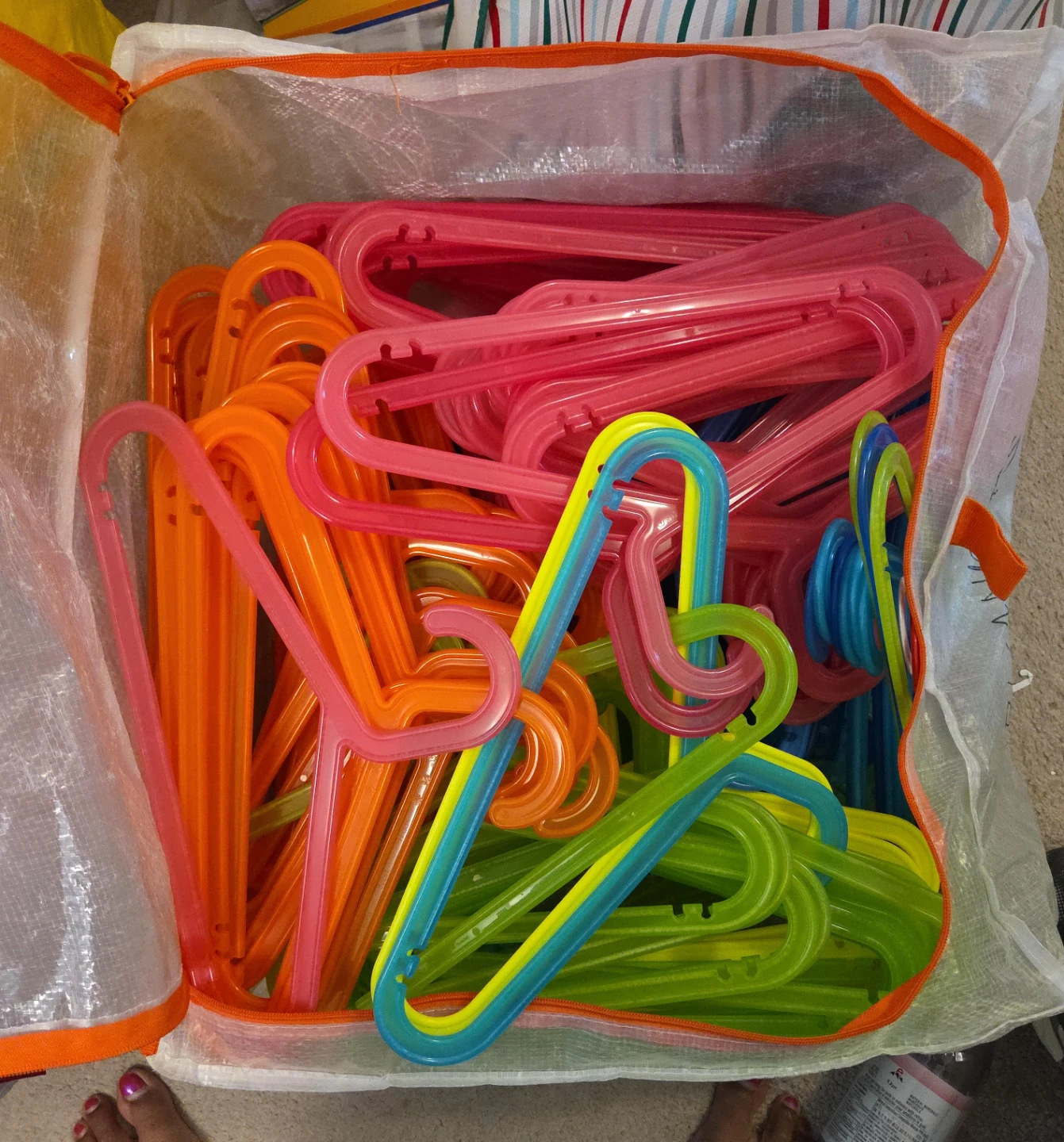 Assorted Plastic Hangers