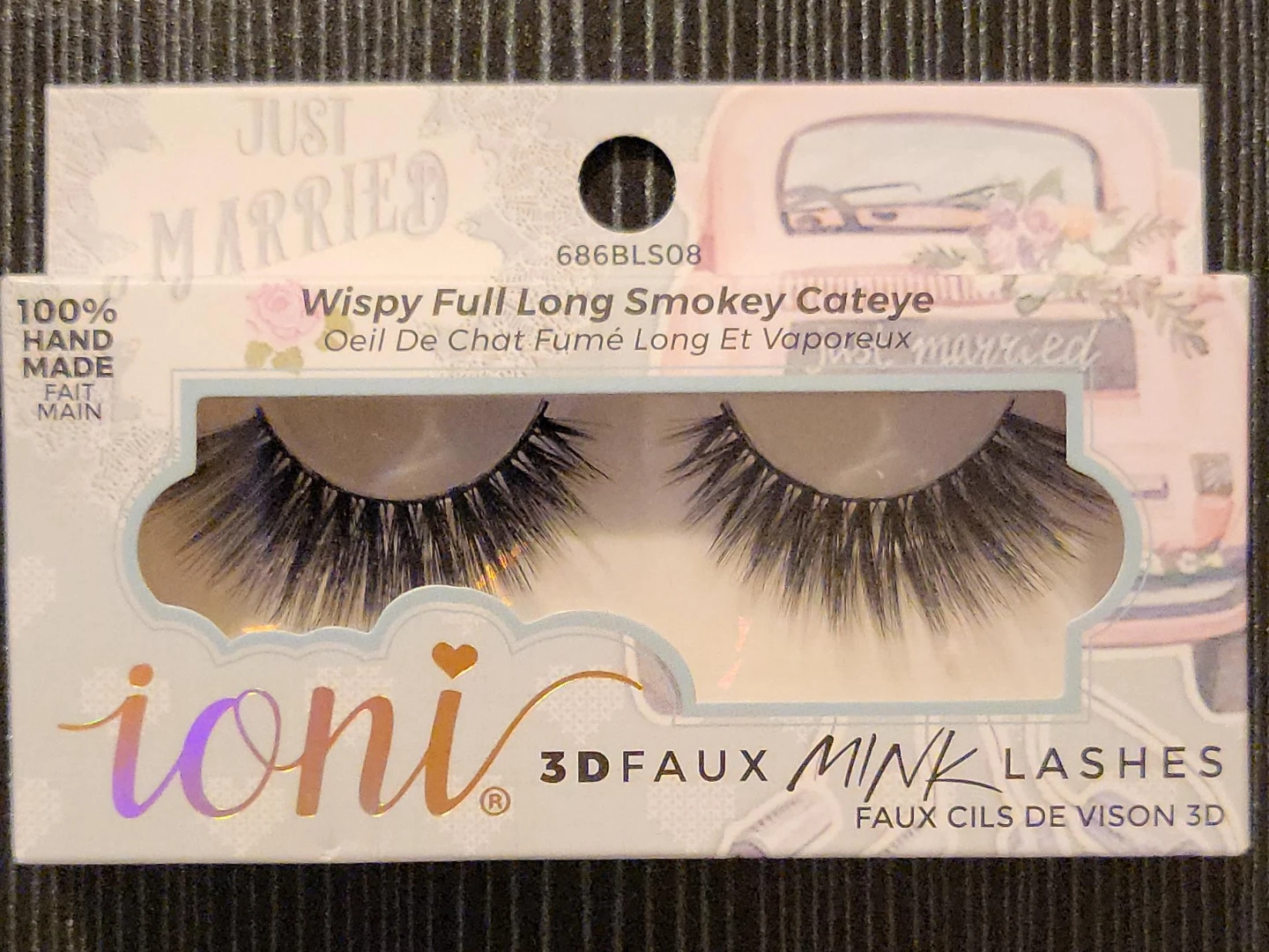 Ioni 3DFaux Mink Lashes Wispy Full Long Smokey Cateye