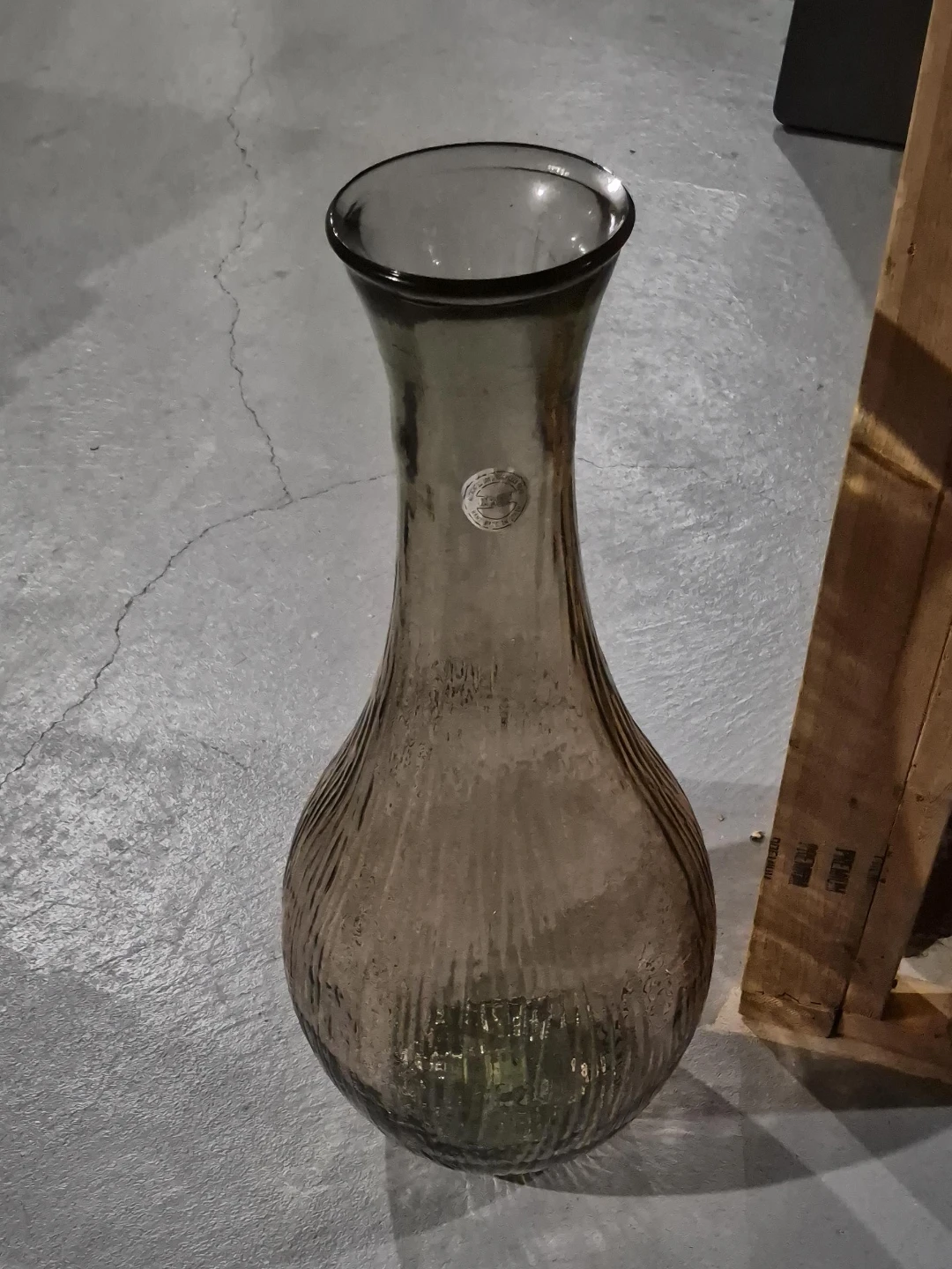 Textured Glass Vase