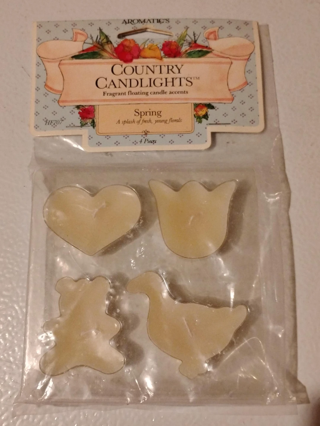 Aromatics Country Candlights Spring Floating Candles - 4 Pieces