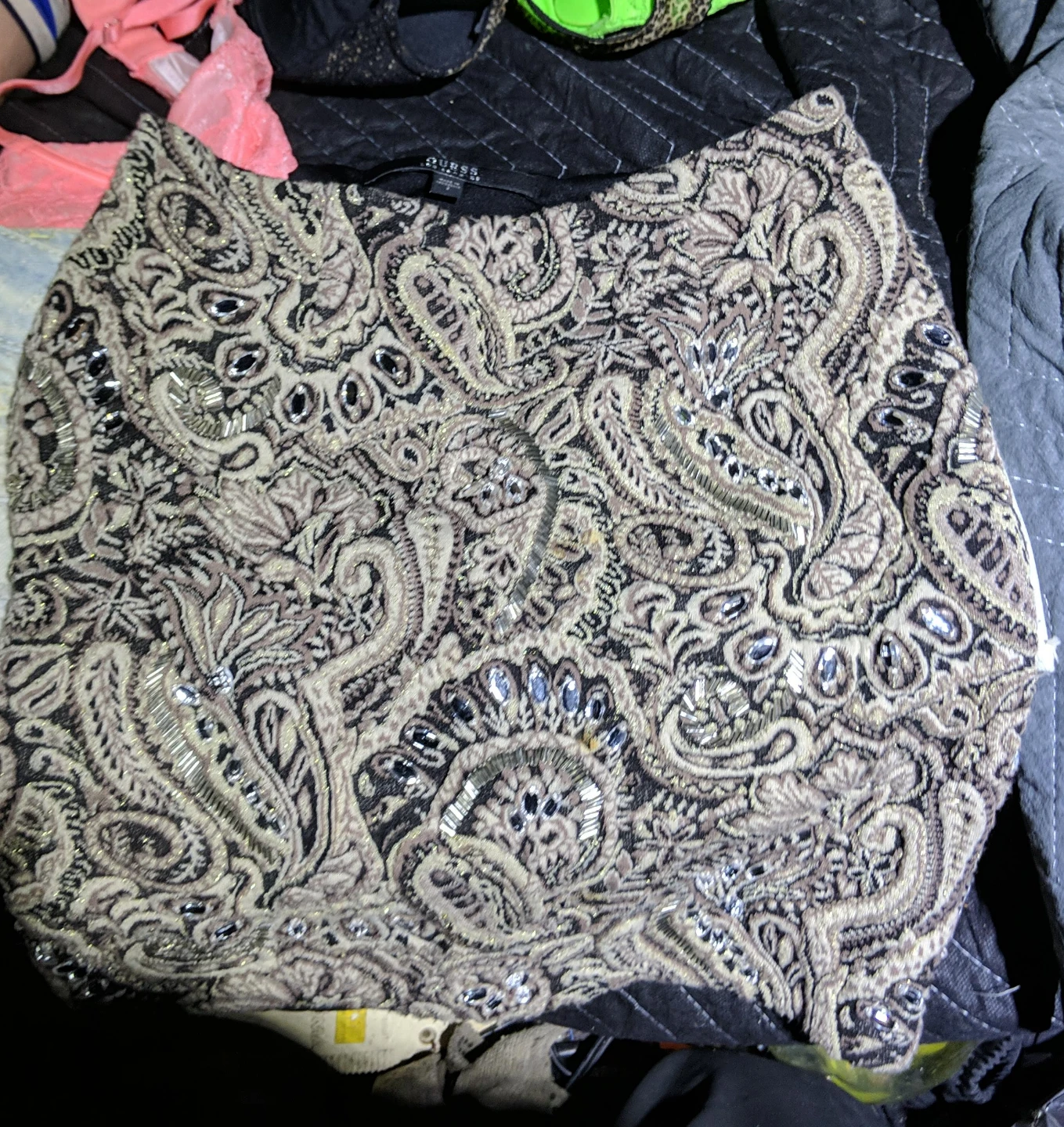 Guess Beaded Paisley Print skirt🏆