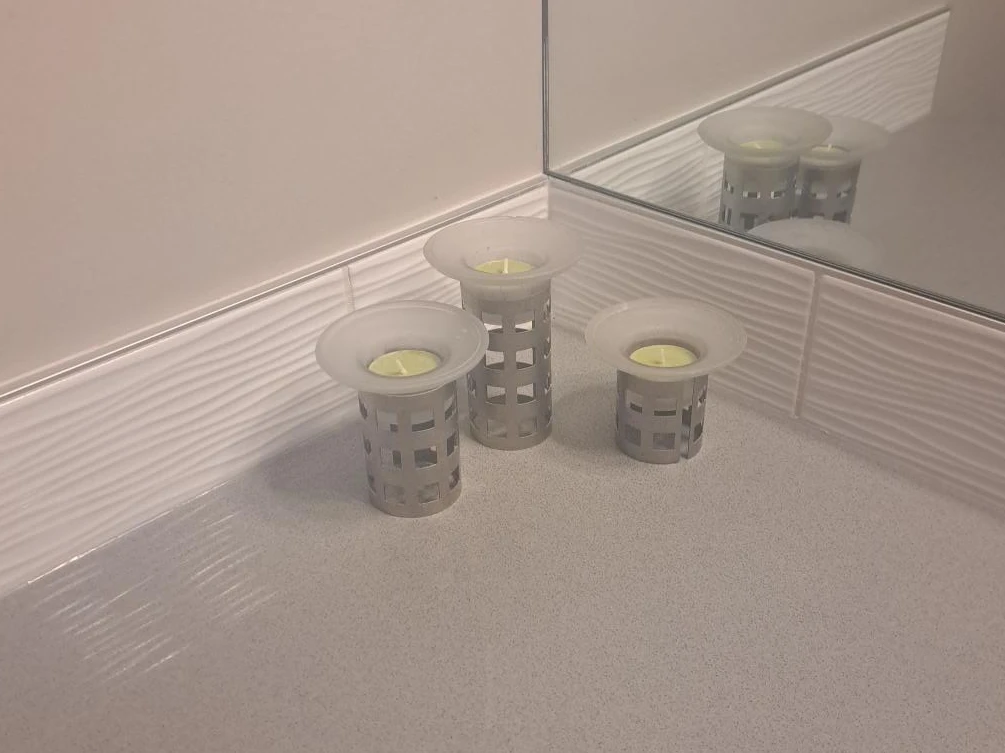 Set of 3 Tealight Candle Holders