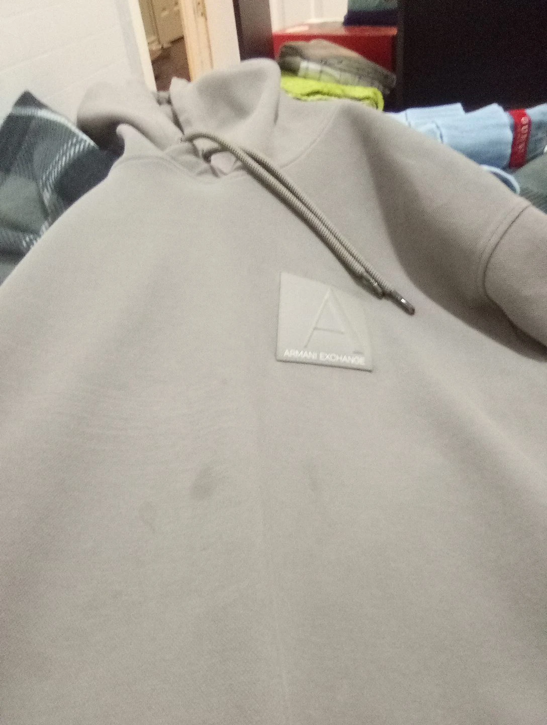 Armani Exchange Grey Hoodie
