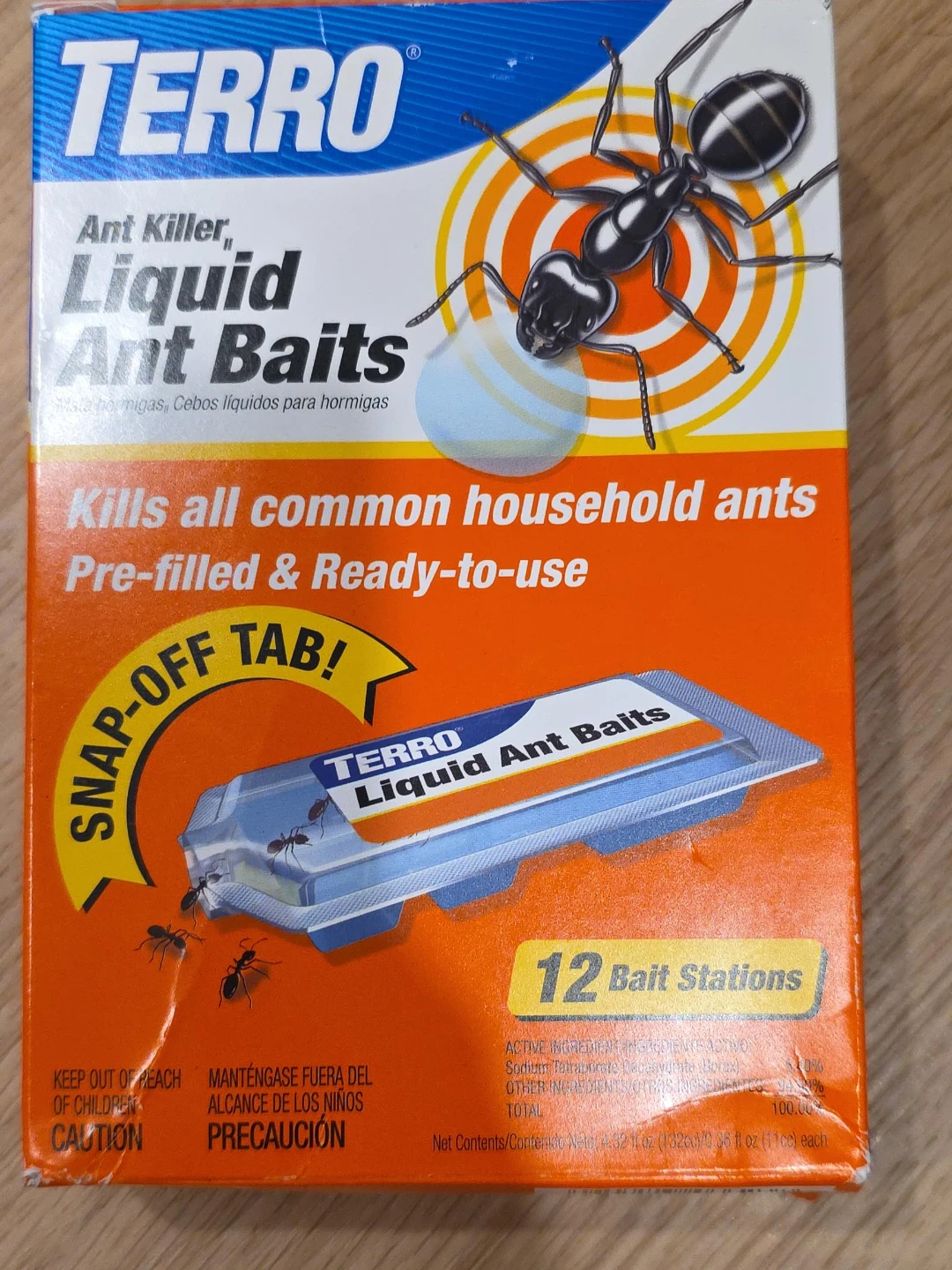 TERRO Liquid Ant Killer Ant Baits - 12 Bait Stations