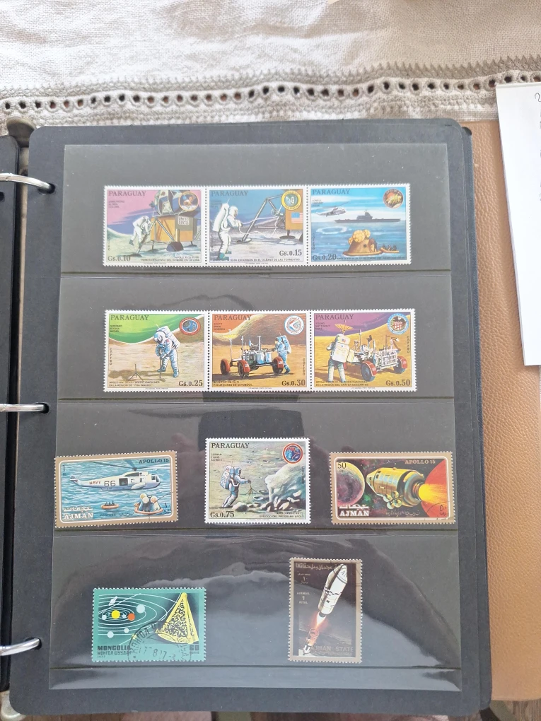 Paraguay & Ajman Space Themed Postage Stamps