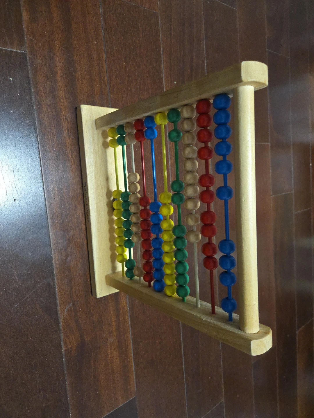 Wooden Abacus Toy with Colorful Beads