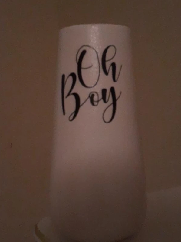 White "Oh Boy" Tumbler