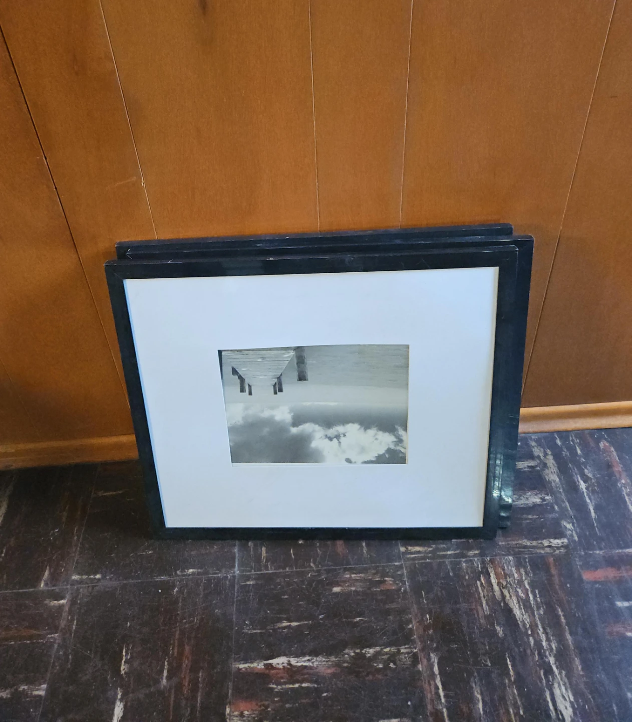 Black Framed Black and White Photo