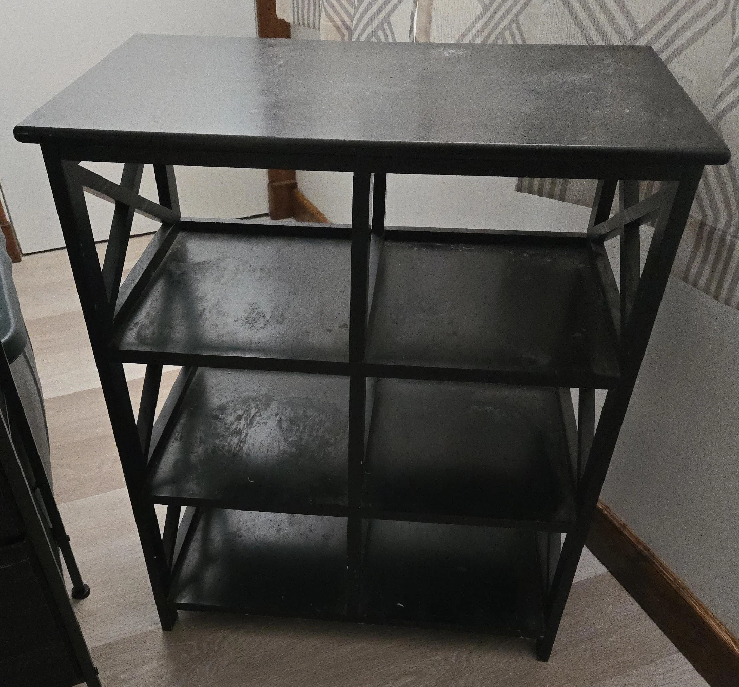 6 Slot Black, Shoe Shelf