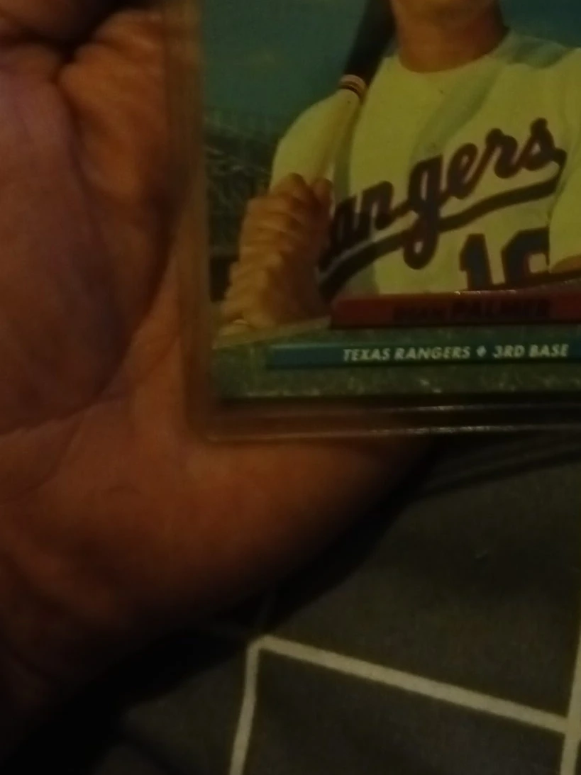 Texas Rangers baseball card
