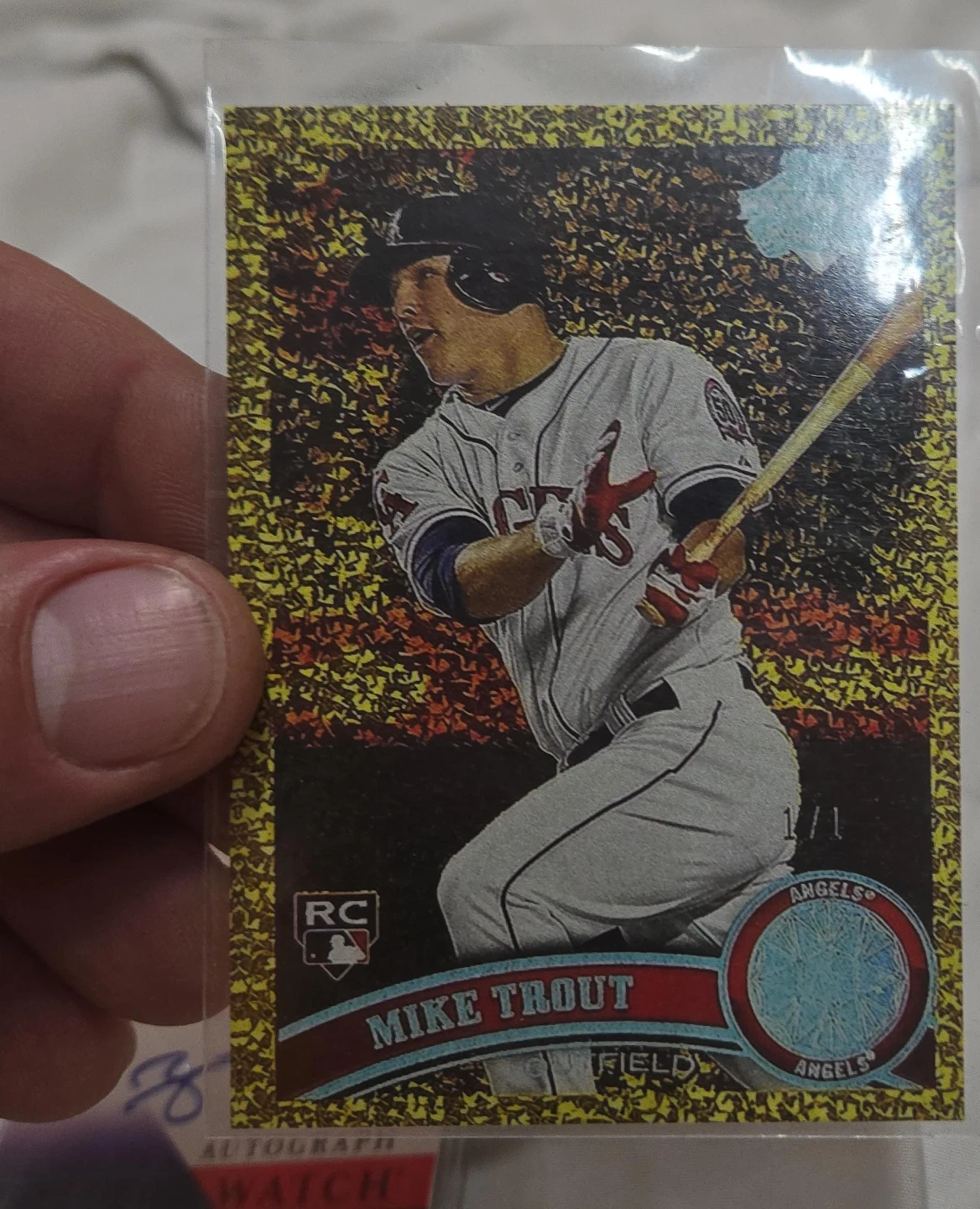 Mike Trout 1/1 RC Baseball Card