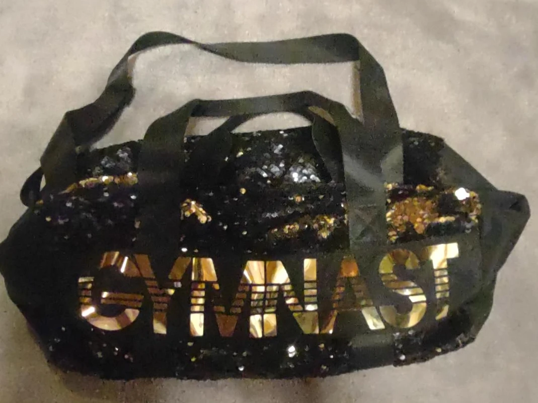 Black Sequin Gymnast Duffel Bag